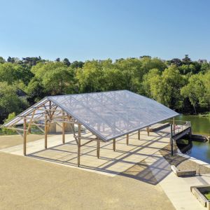 Cubierta de ETFE en Parc de l Îlot Tison en Poitiers